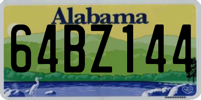 AL license plate 64BZ144