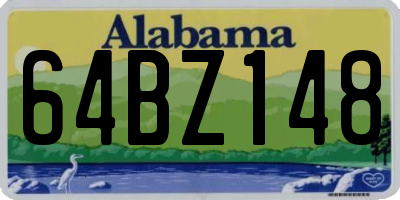 AL license plate 64BZ148