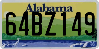 AL license plate 64BZ149