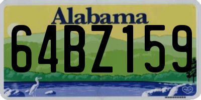 AL license plate 64BZ159