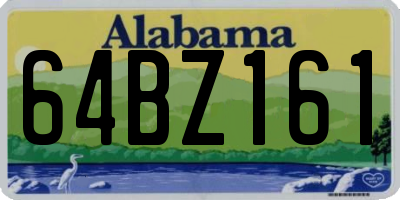 AL license plate 64BZ161