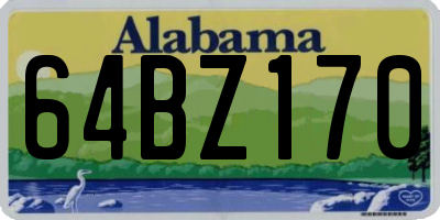 AL license plate 64BZ170