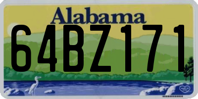 AL license plate 64BZ171