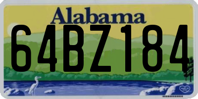 AL license plate 64BZ184