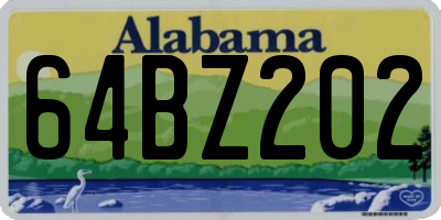 AL license plate 64BZ202