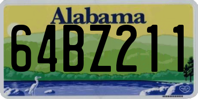 AL license plate 64BZ211
