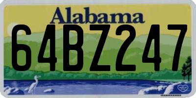 AL license plate 64BZ247