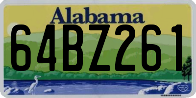 AL license plate 64BZ261
