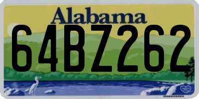 AL license plate 64BZ262