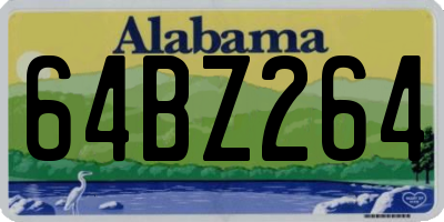 AL license plate 64BZ264