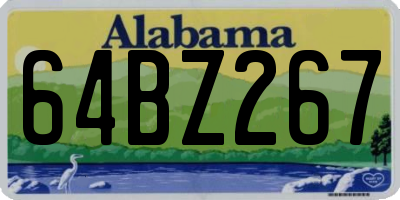 AL license plate 64BZ267
