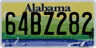 AL license plate 64BZ282