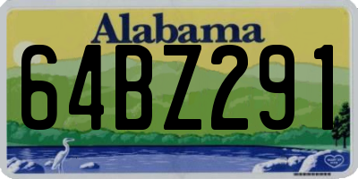 AL license plate 64BZ291