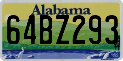 AL license plate 64BZ293