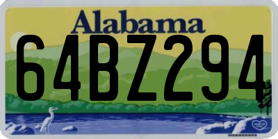 AL license plate 64BZ294