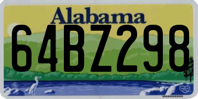 AL license plate 64BZ298