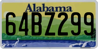 AL license plate 64BZ299