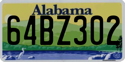 AL license plate 64BZ302
