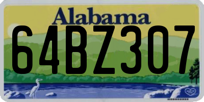 AL license plate 64BZ307