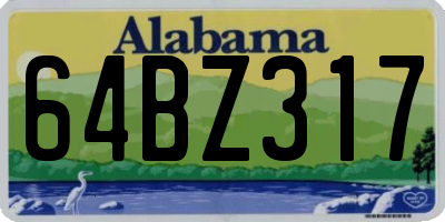 AL license plate 64BZ317