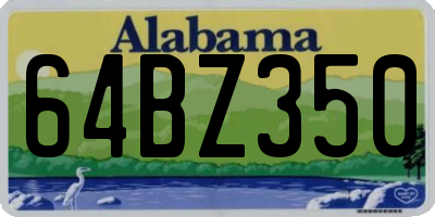 AL license plate 64BZ350