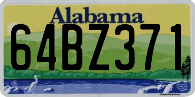 AL license plate 64BZ371