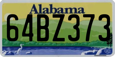 AL license plate 64BZ373