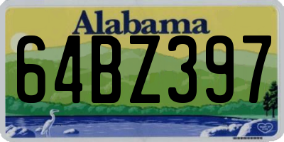 AL license plate 64BZ397