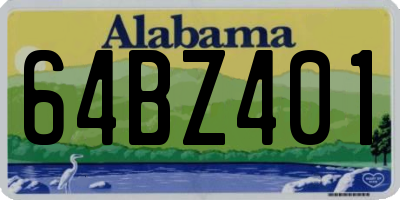 AL license plate 64BZ401