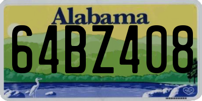 AL license plate 64BZ408