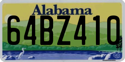 AL license plate 64BZ410