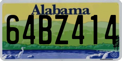 AL license plate 64BZ414