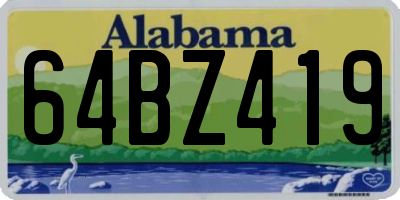 AL license plate 64BZ419