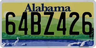 AL license plate 64BZ426