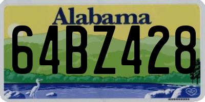 AL license plate 64BZ428