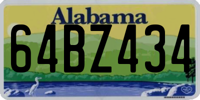 AL license plate 64BZ434