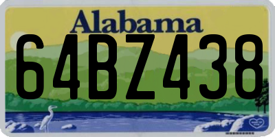 AL license plate 64BZ438