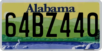 AL license plate 64BZ440