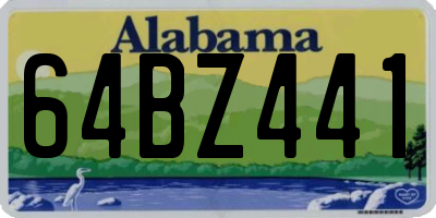 AL license plate 64BZ441