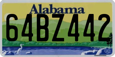 AL license plate 64BZ442