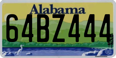 AL license plate 64BZ444
