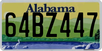 AL license plate 64BZ447