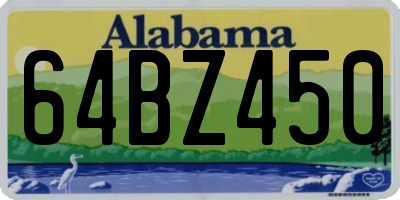 AL license plate 64BZ450