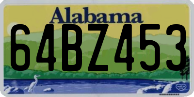 AL license plate 64BZ453