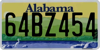 AL license plate 64BZ454