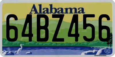 AL license plate 64BZ456