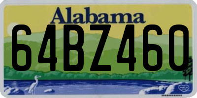AL license plate 64BZ460