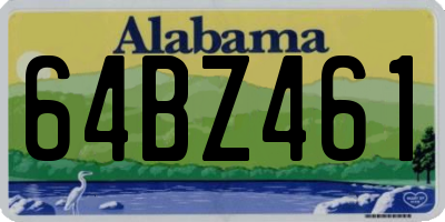 AL license plate 64BZ461