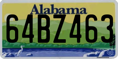 AL license plate 64BZ463