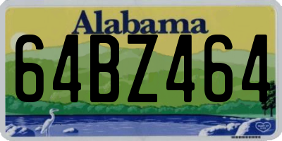 AL license plate 64BZ464